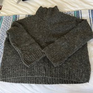 H&M grey turtleneck sweater